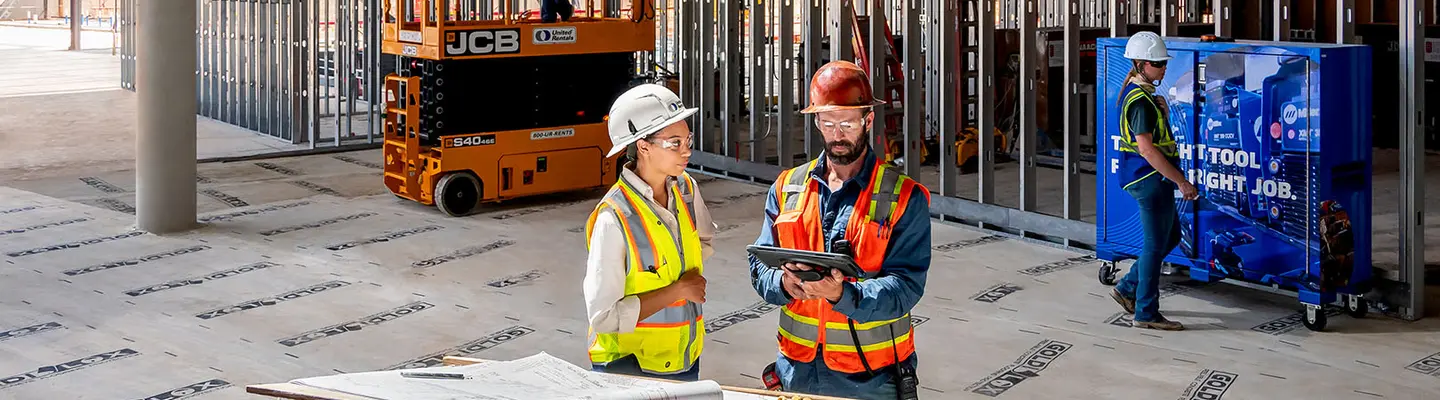 Telematics used at a construction site