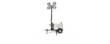 Towable Light Tower with 6kW Generator, 4,200W, Vertical Mast, Diesel