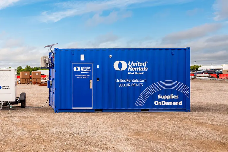 Supplies OnDemand trailer on a worksite.