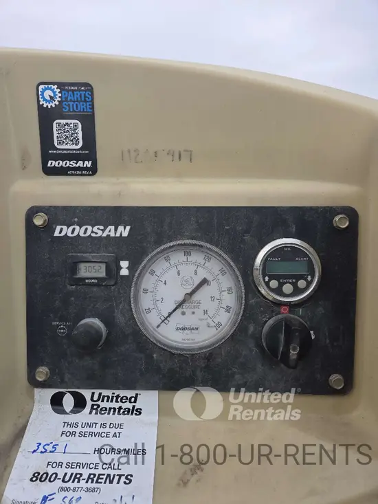 2021 Doosan C185WDO-T4F Air Compressor