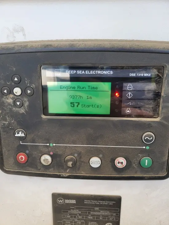 2023 Wacker Neuson G50 T4F Diesel Generator