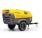 Yellow Atlas Copco towable air compressor