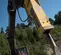 Yellow EPIROC 5,000 lb. Hydraulic Breaker Attachment for Excavator