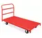 Orange Uline Platform Push Cart, 2,000 lbs. Capacity