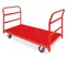 Orange Uline Platform Push Cart, 2,000 lbs. Capacity