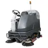Gray Nilfisk 48 inch electric powered Ride-on Floor Scrubber