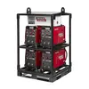 Black and red LINCOLN Welder Rack, 450 Amps, 4 Pack
