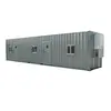 Gray GENERIC 40 ft. by 8 ft. by 9.5 ft. Ground-Level Office Container, 2 Offices