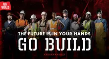 go build promo. people with text