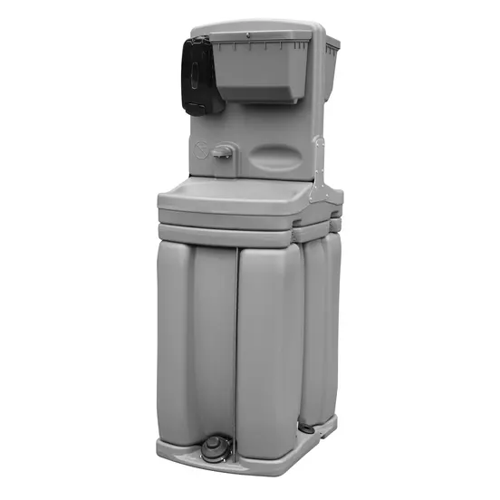 Gray Satellite Two-Station freestanding Portable Sink